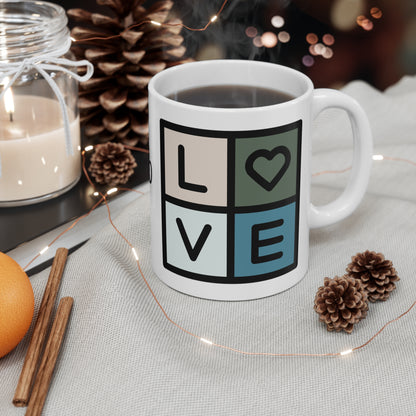 Love, XOXO, Ceramic Mug 11oz