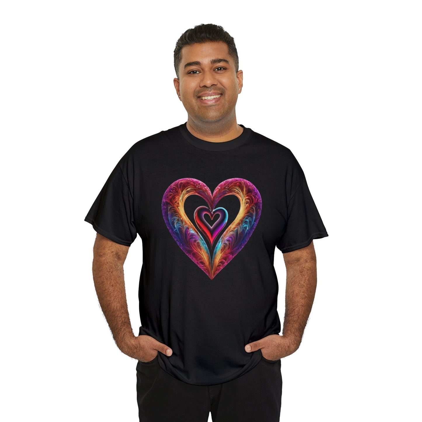 Hearts Unisex Heavy Cotton T-Shirt