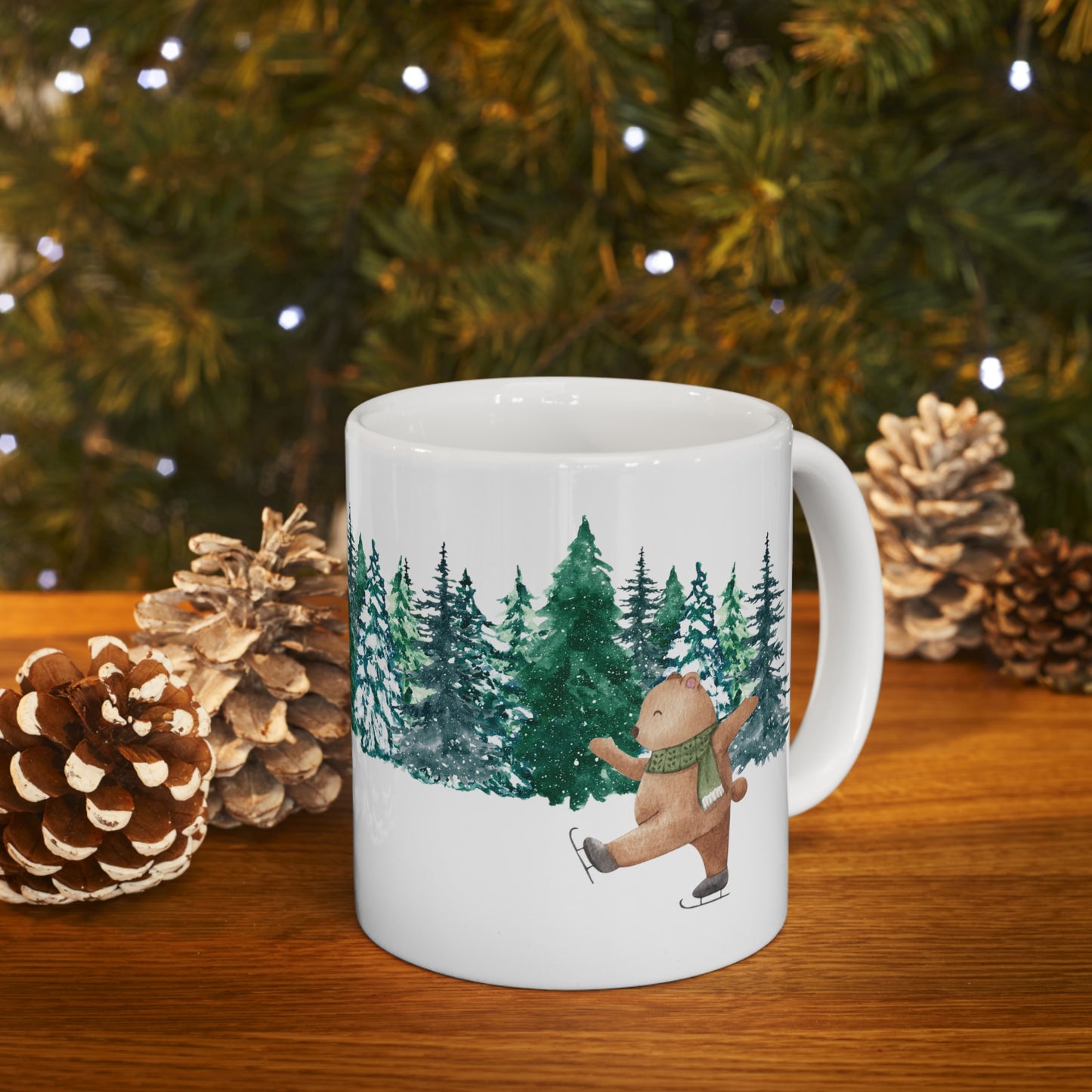 Christmas Bear Ceramic Mug 11oz