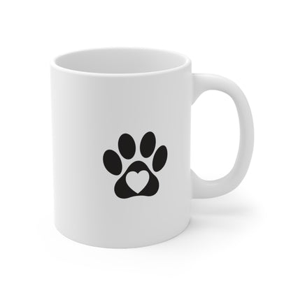 I Love My Dogs + Paw - Ceramic Mug 11oz