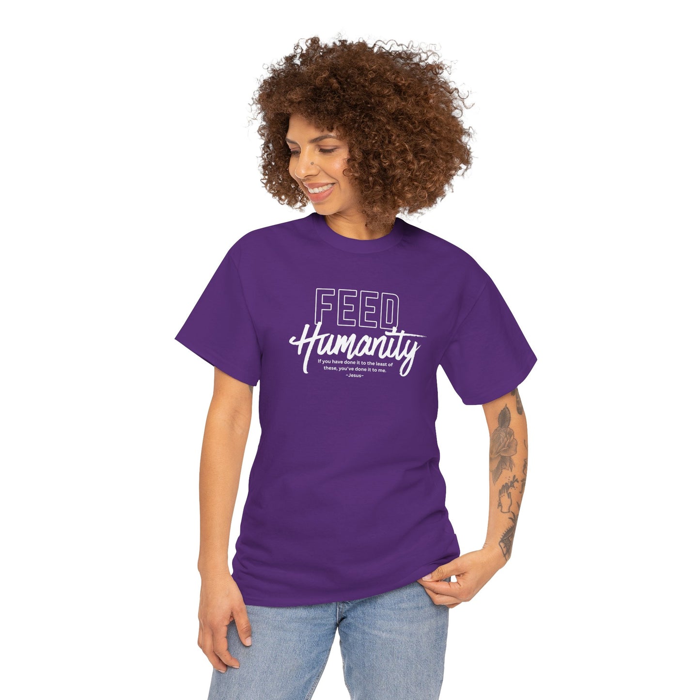 Feed Humanity  Unisex Heavy Cotton Tee
