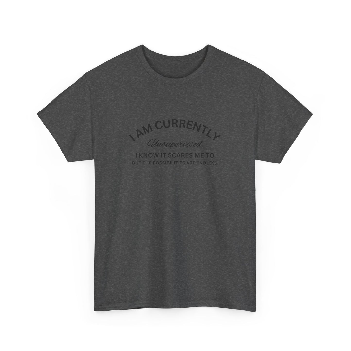 I Am Currently Unsupervised - Unisex Heavy Cotton Tee