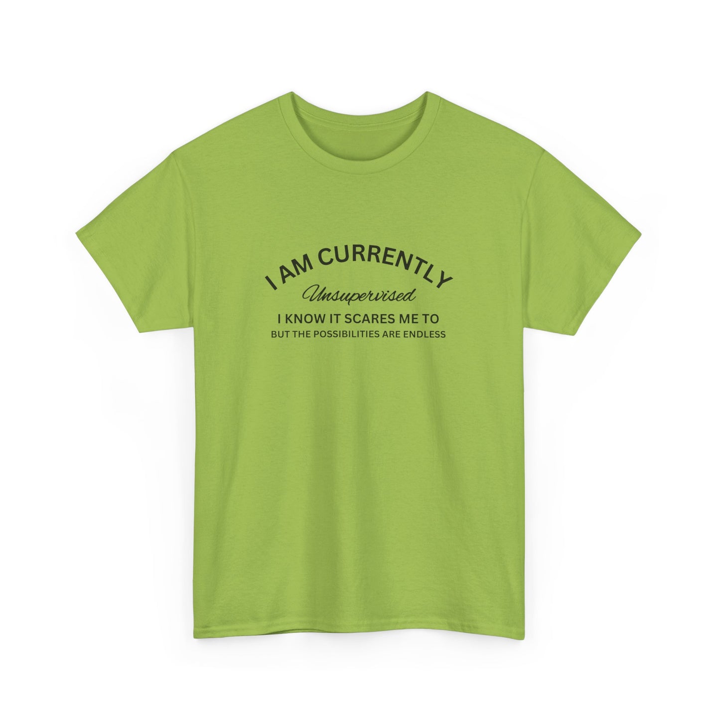 I Am Currently Unsupervised - Unisex Heavy Cotton Tee