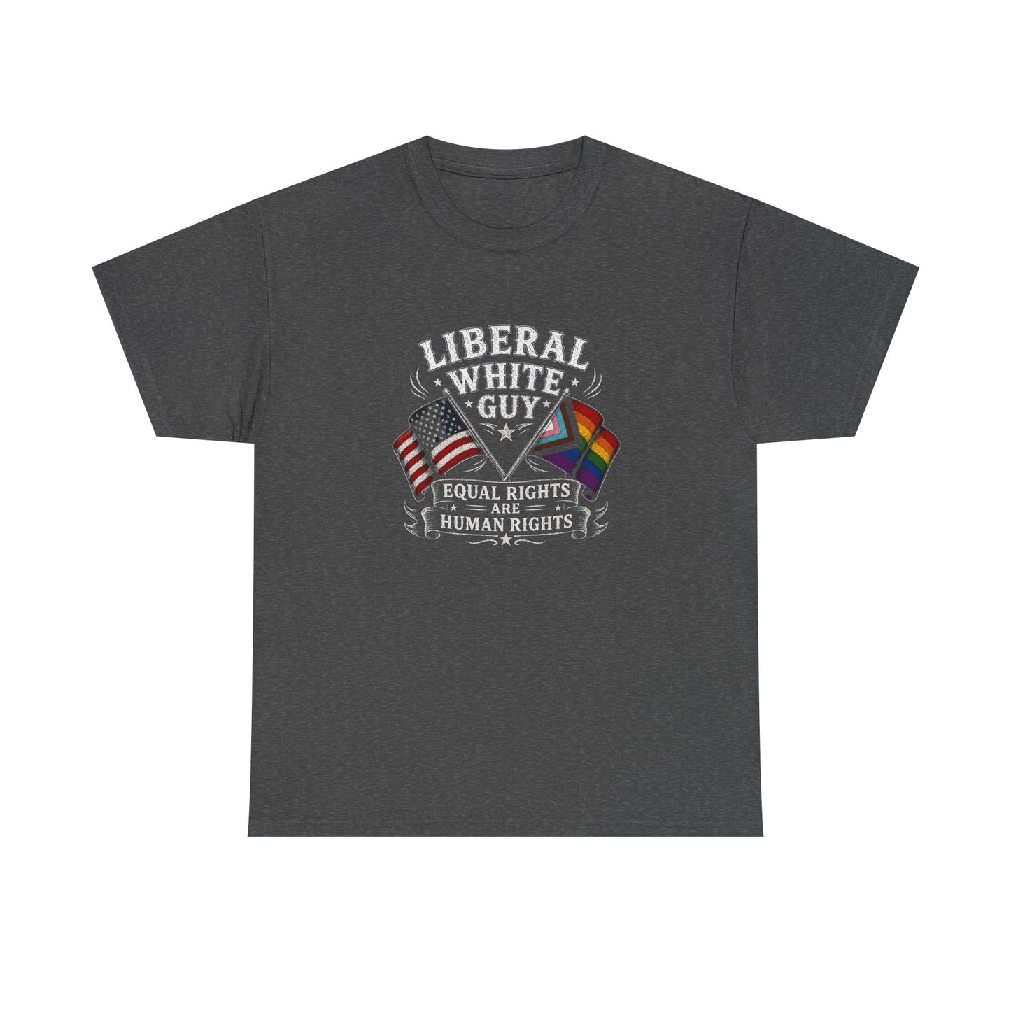 Liberal White Guy Unisex Heavy Cotton Tee