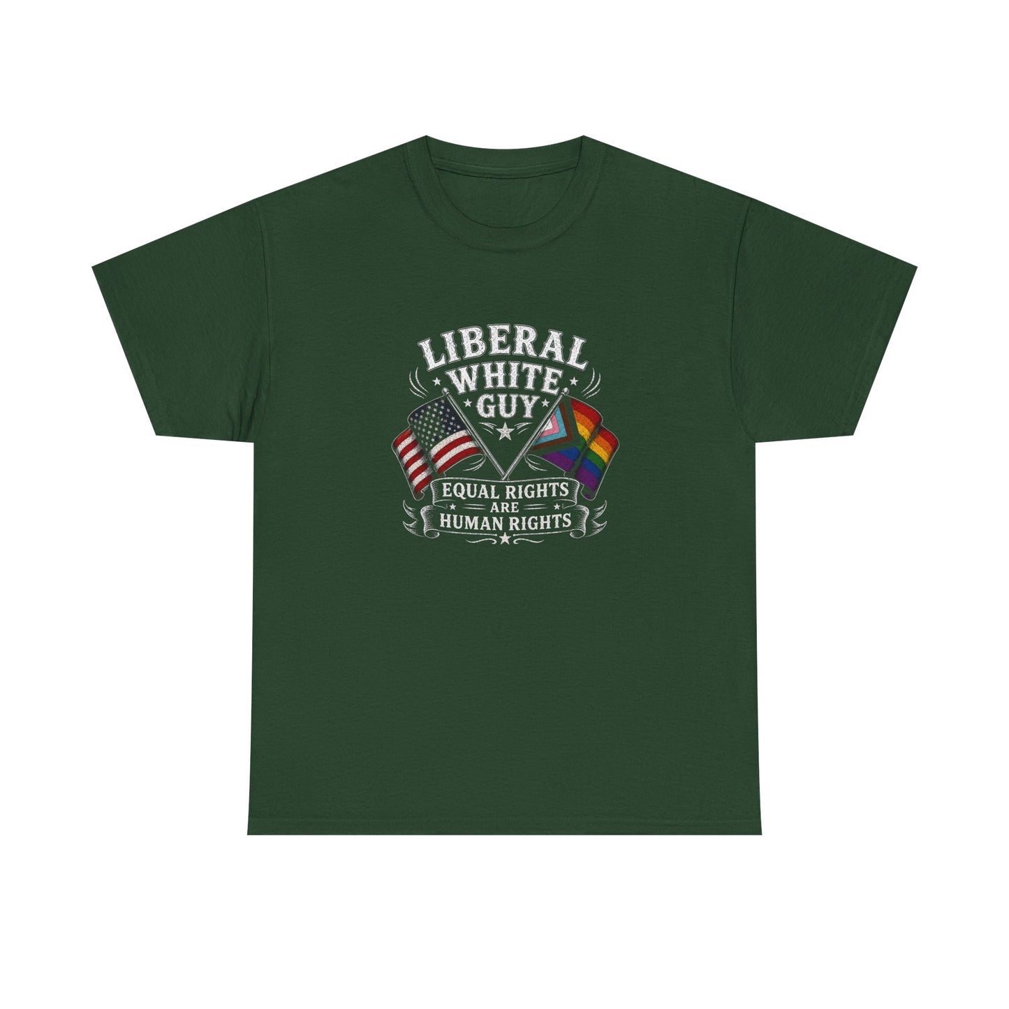 Liberal White Guy Unisex Heavy Cotton Tee