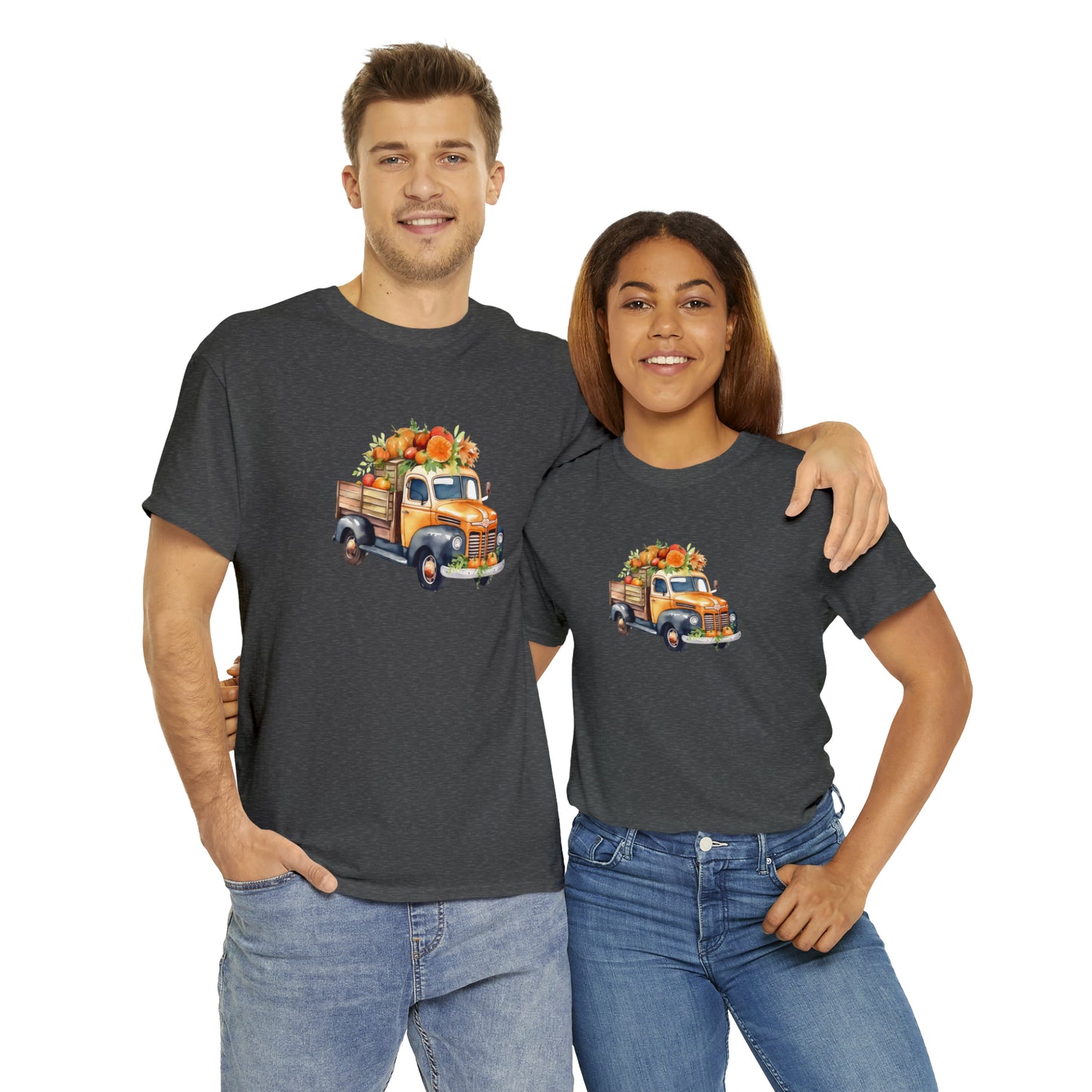 Fall Truck - Unisex Heavy Cotton Tee