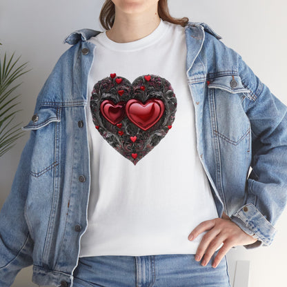 Two Hearts Together Unisex Heavy Cotton T-Shirt