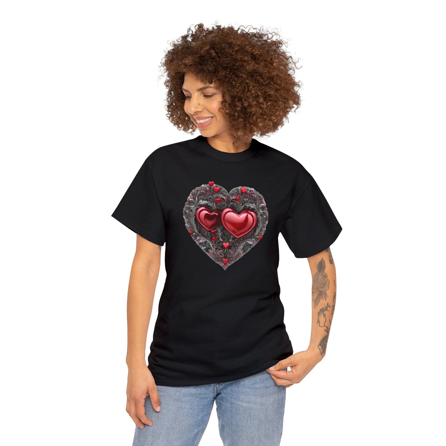 Two Hearts Together Unisex Heavy Cotton T-Shirt