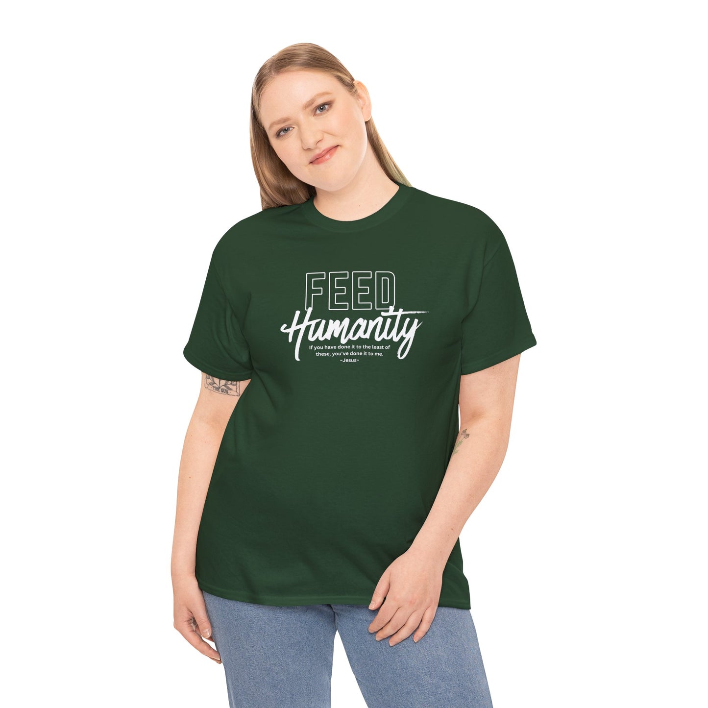 Feed Humanity  Unisex Heavy Cotton Tee