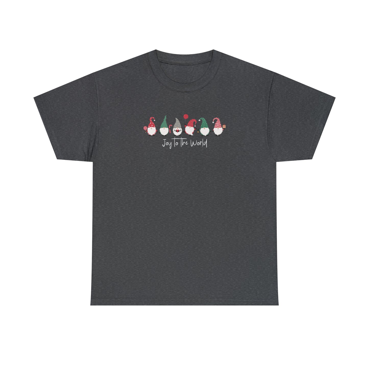 Merry Christmas Gnomes - Unisex Heavy Cotton Tee