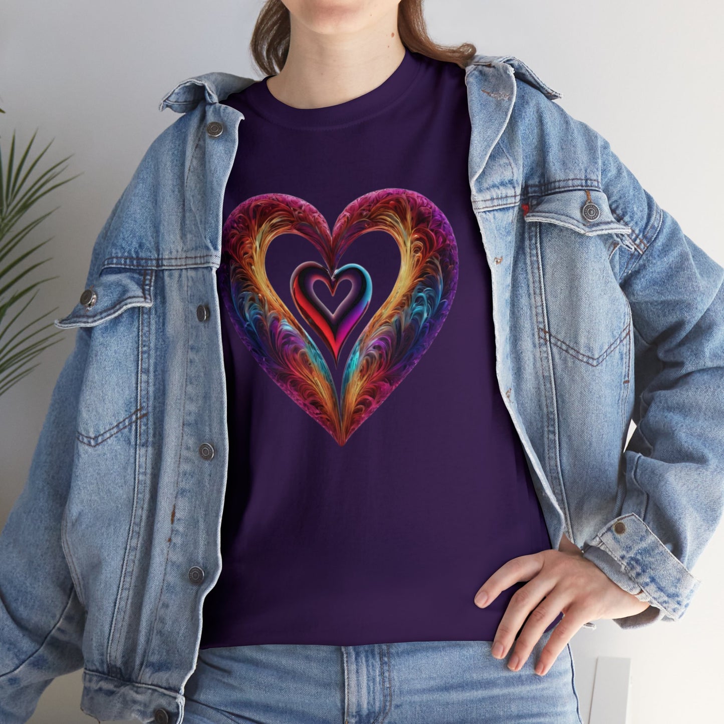 Hearts Unisex Heavy Cotton T-Shirt