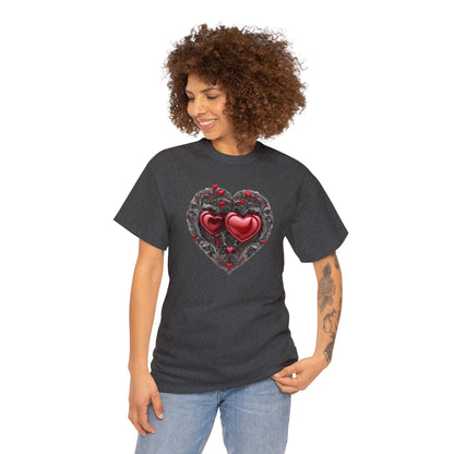 Two Hearts Together Unisex Heavy Cotton T-Shirt