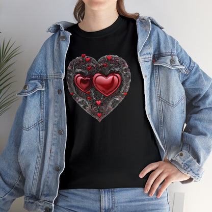 Two Hearts Together Unisex Heavy Cotton T-Shirt