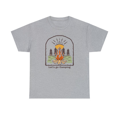 Let's Go Camping - Unisex Heavy Cotton Tee