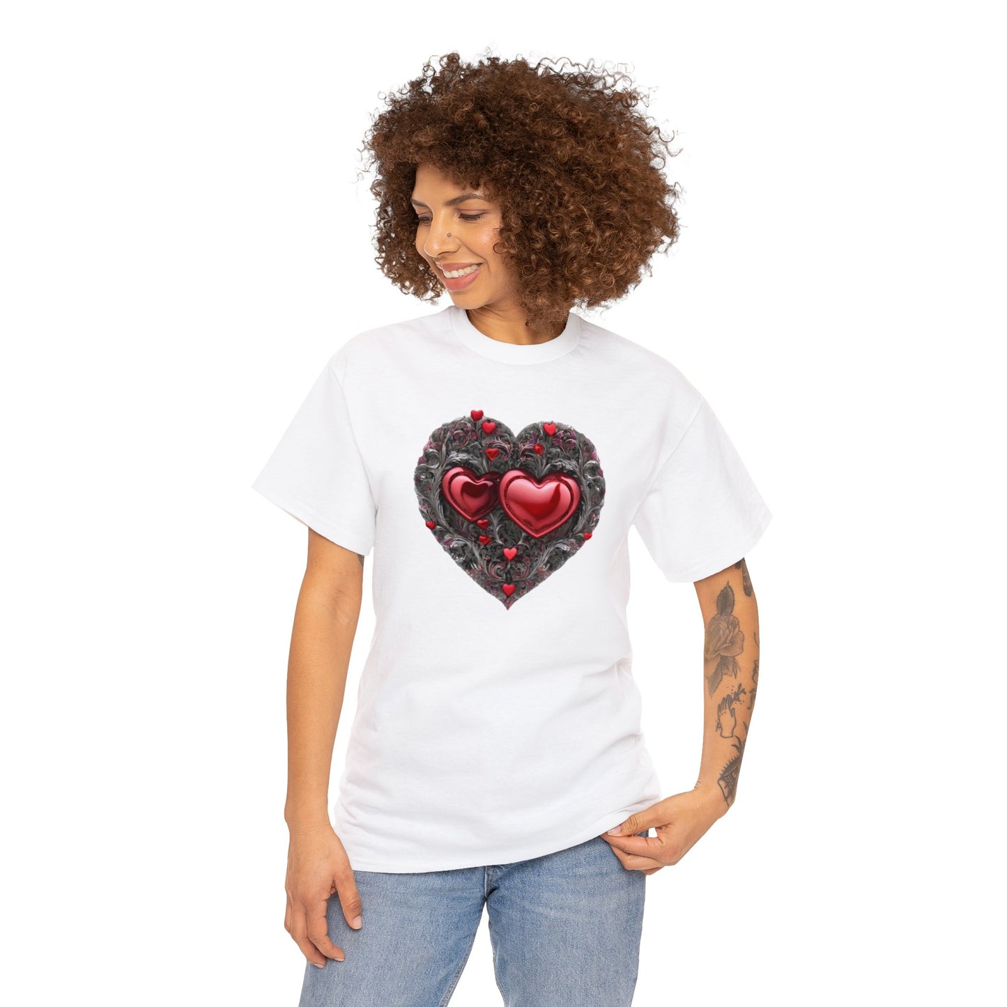 Two Hearts Together Unisex Heavy Cotton T-Shirt