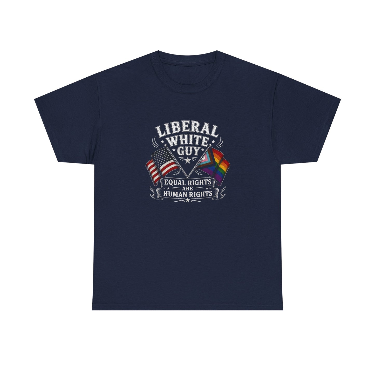 Liberal White Guy Unisex Heavy Cotton Tee