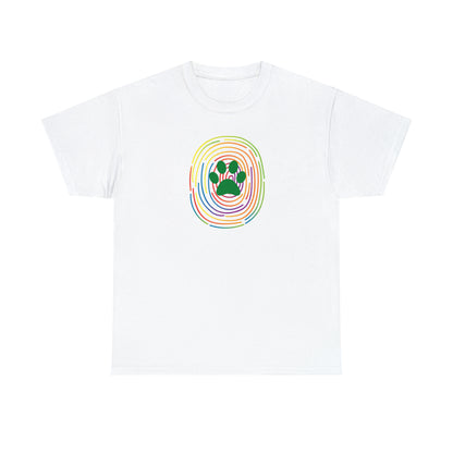 Fingerprint with dog paw - Unisex Heavy Cotton Tee