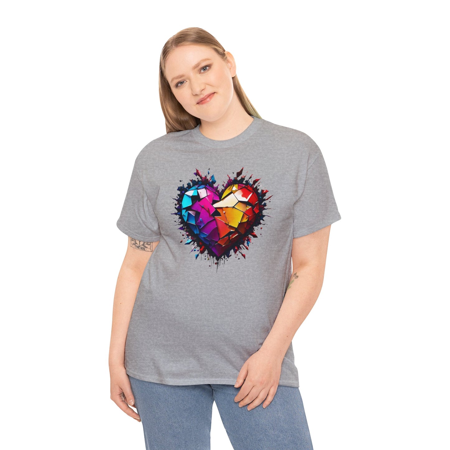 Heart Unisex Heavy Cotton T-Shirt