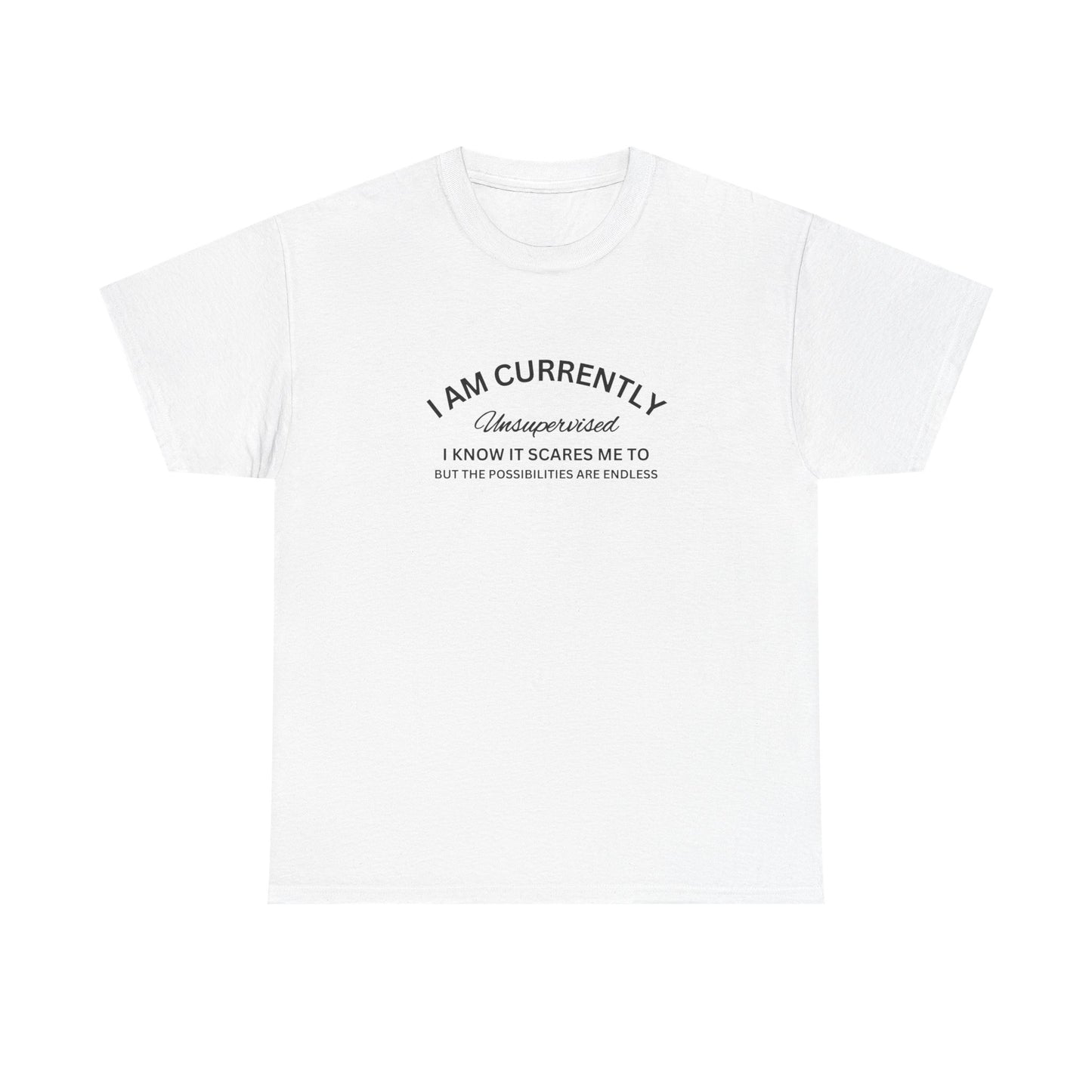 I Am Currently Unsupervised - Unisex Heavy Cotton Tee