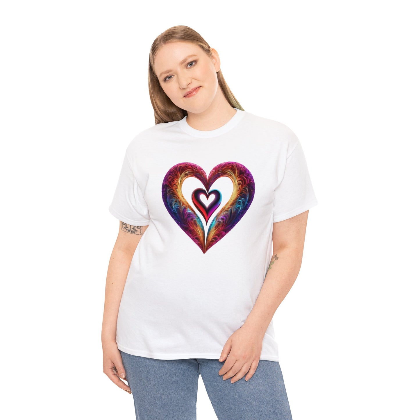 Hearts Unisex Heavy Cotton T-Shirt