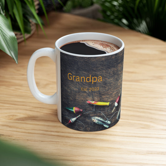 Grandpa Est. 2023 - Ceramic Mug 11oz