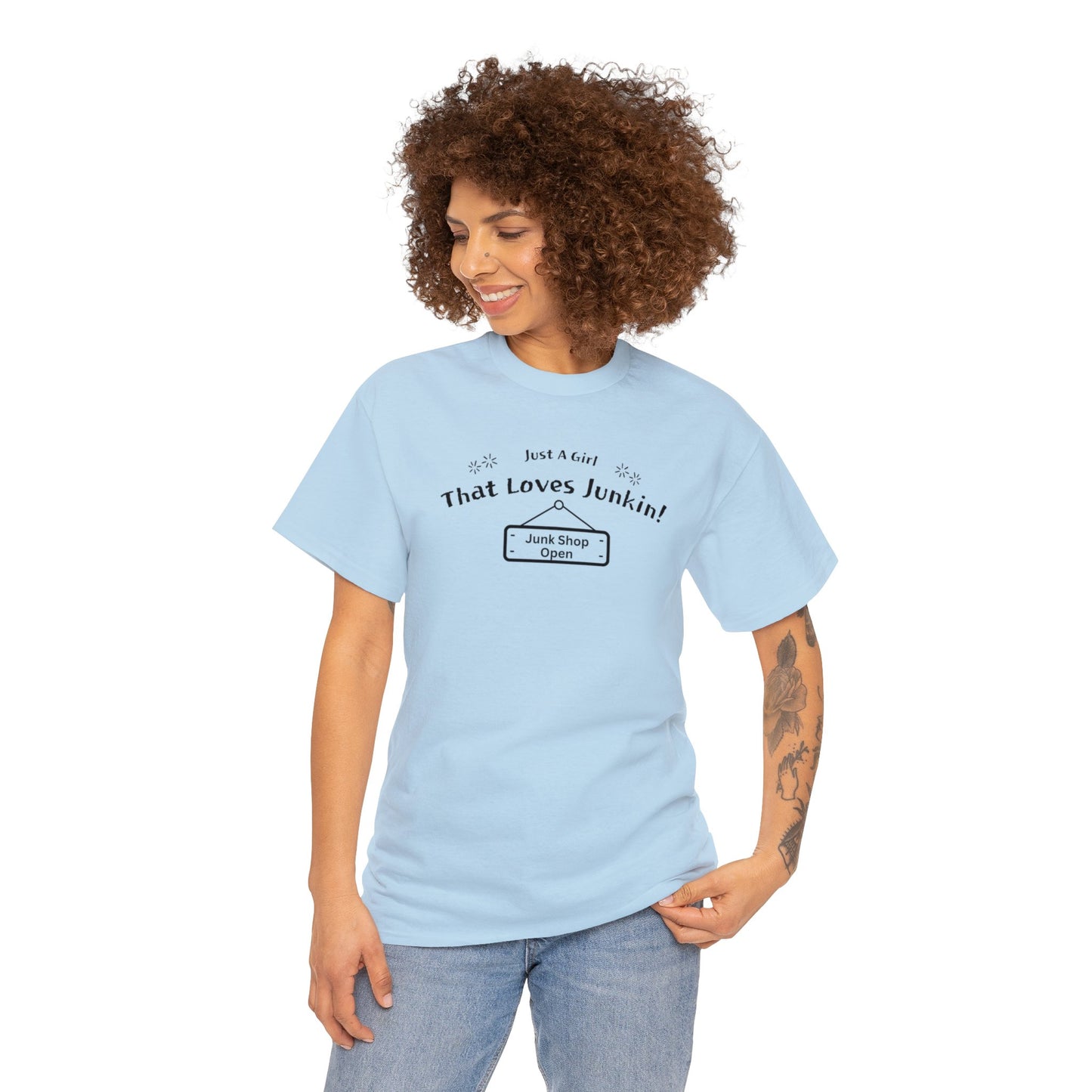 Just A Girl that Loves Junkin Unisex Heavy Cotton T-Shirt