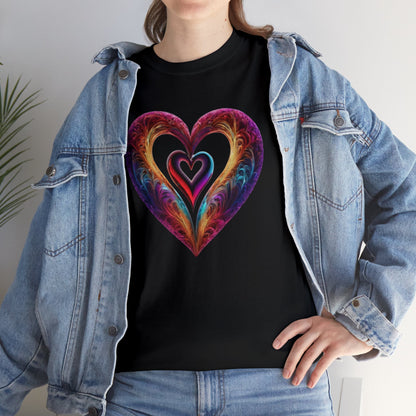 Hearts Unisex Heavy Cotton T-Shirt