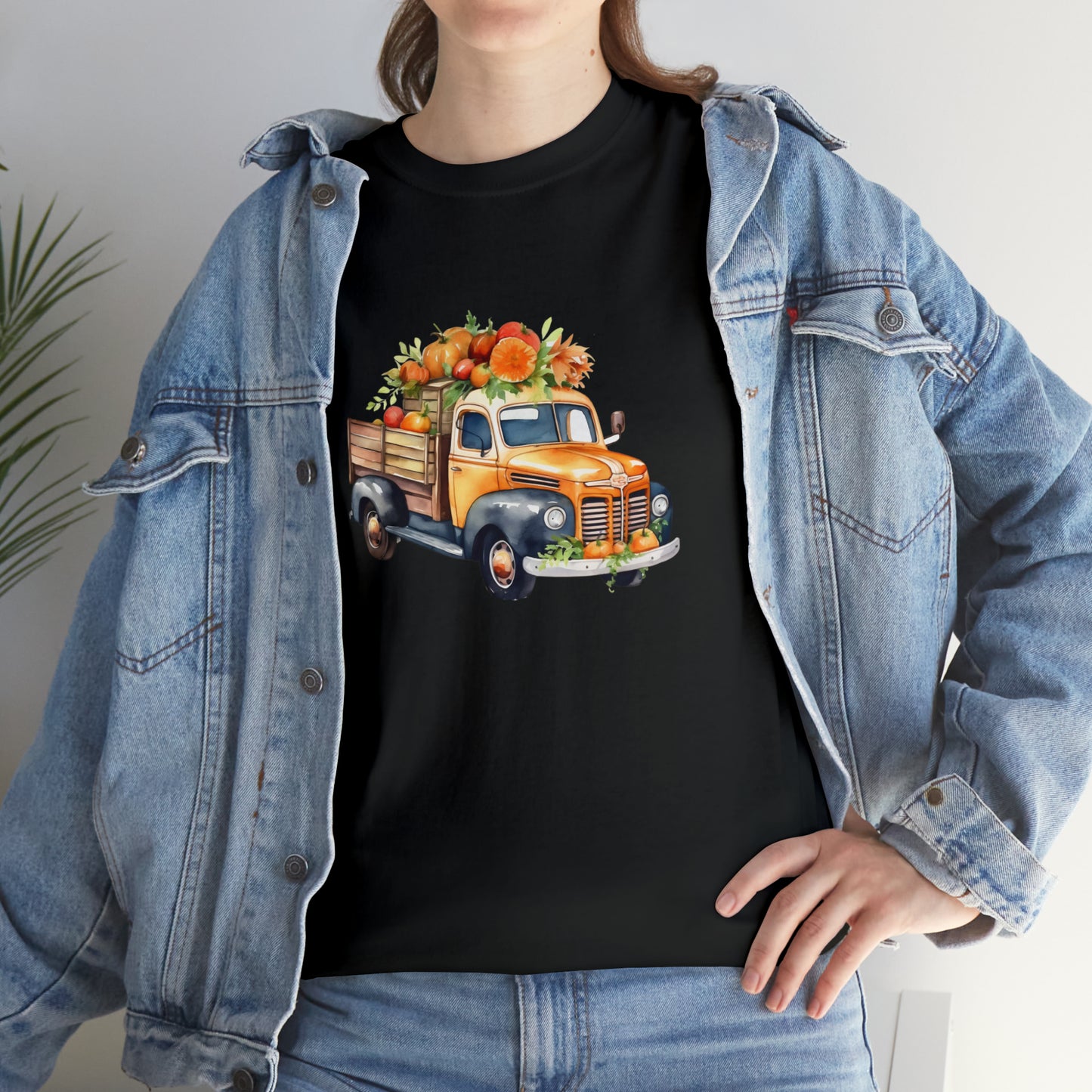 Fall Truck - Unisex Heavy Cotton Tee