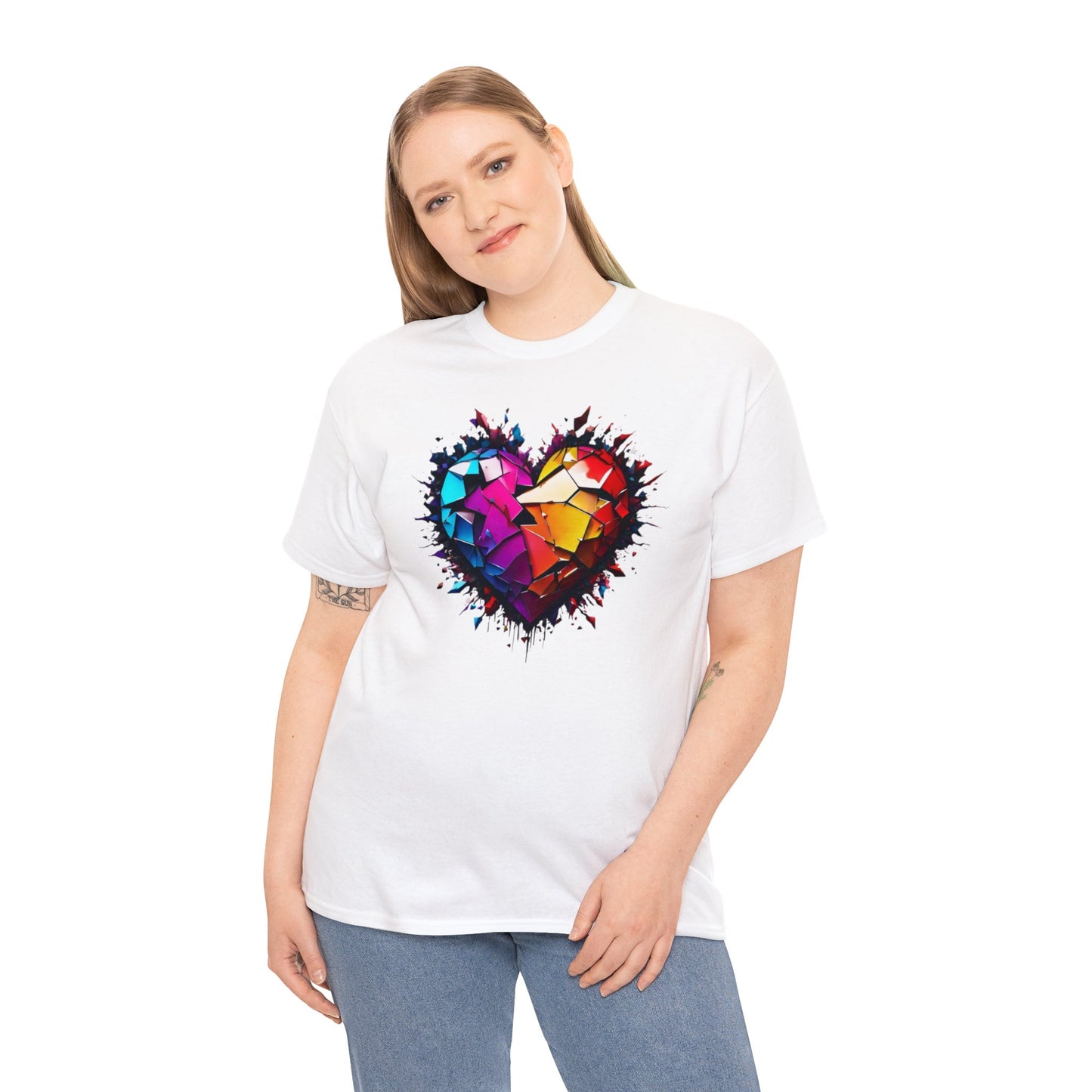 Heart Unisex Heavy Cotton T-Shirt