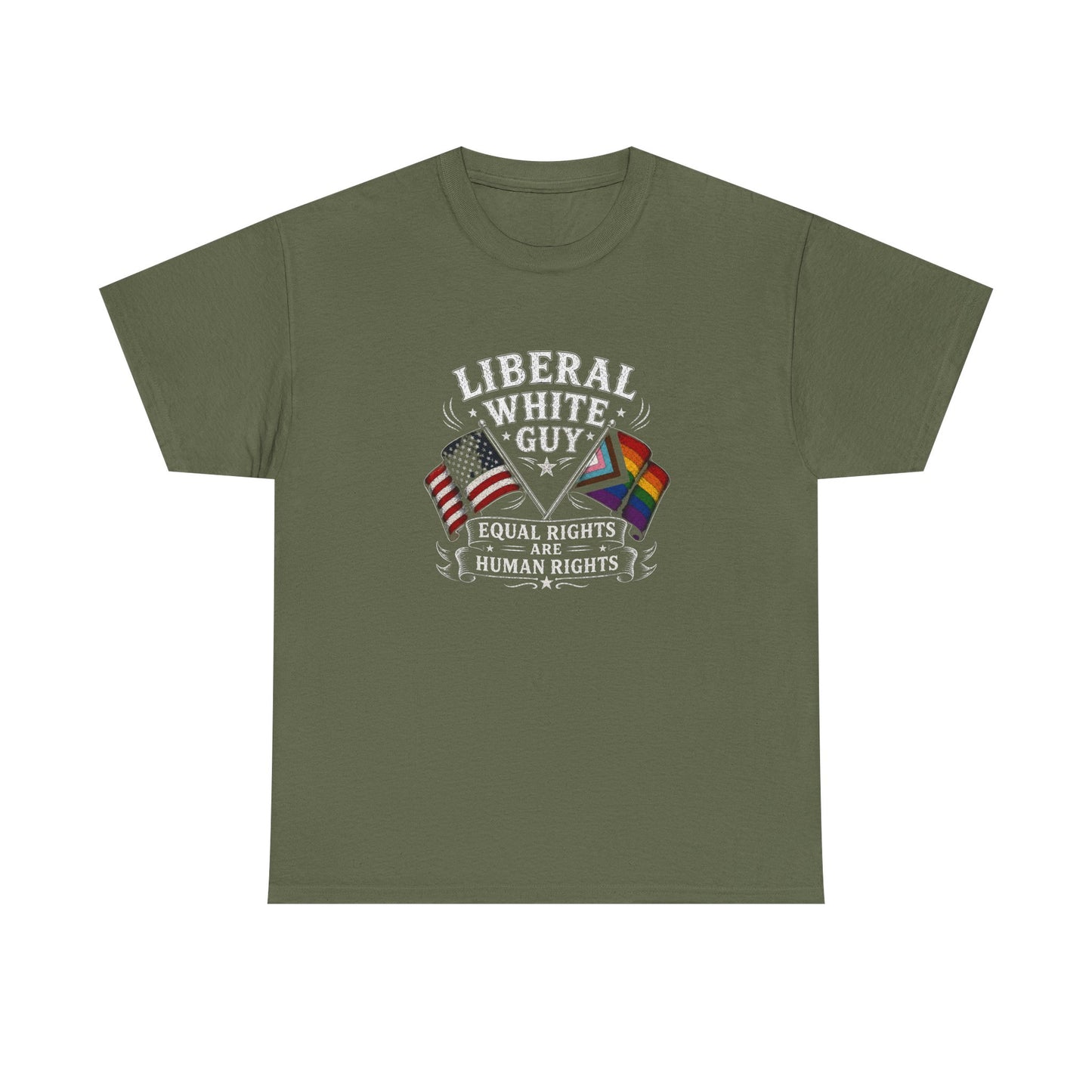 Liberal White Guy Unisex Heavy Cotton Tee