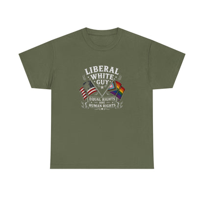 Liberal White Guy Unisex Heavy Cotton Tee