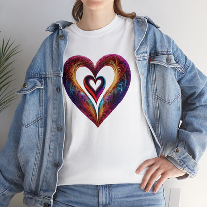 Hearts Unisex Heavy Cotton T-Shirt