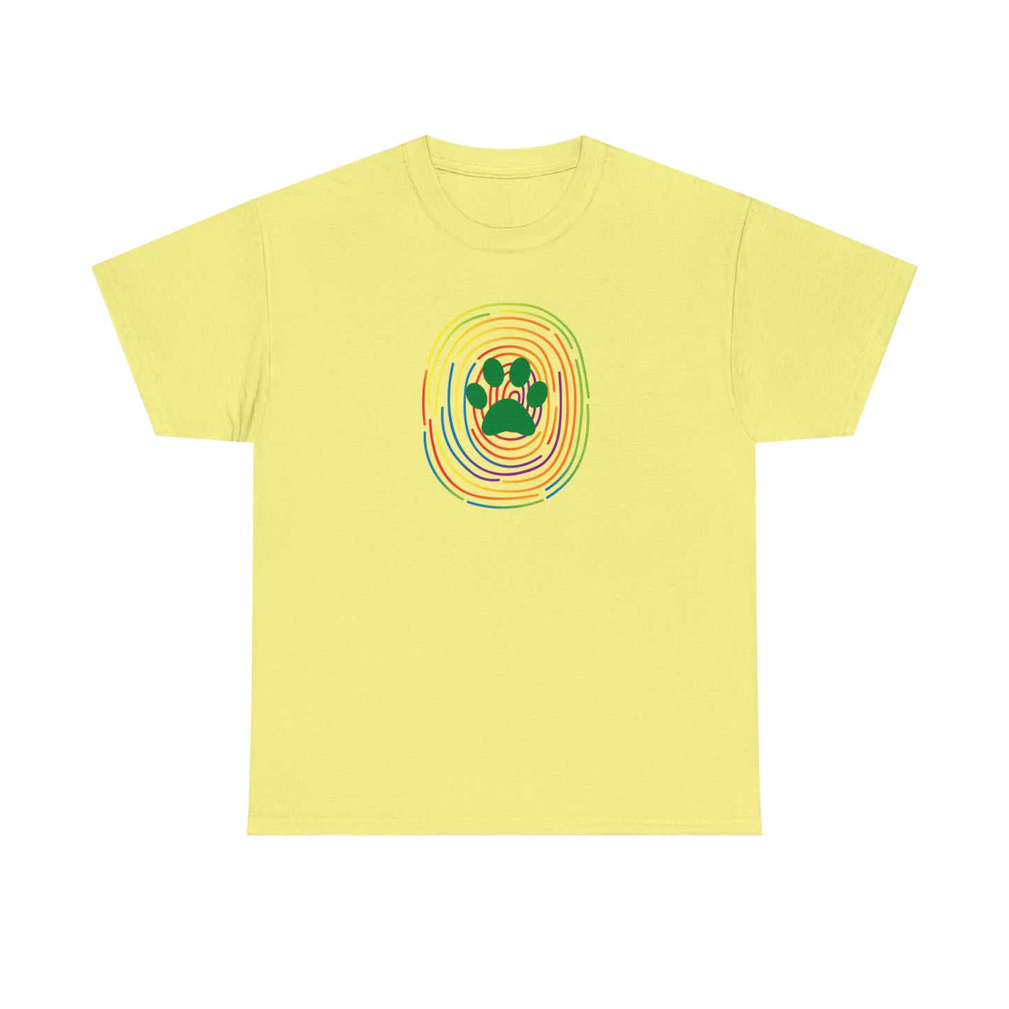 Fingerprint with dog paw - Unisex Heavy Cotton Tee