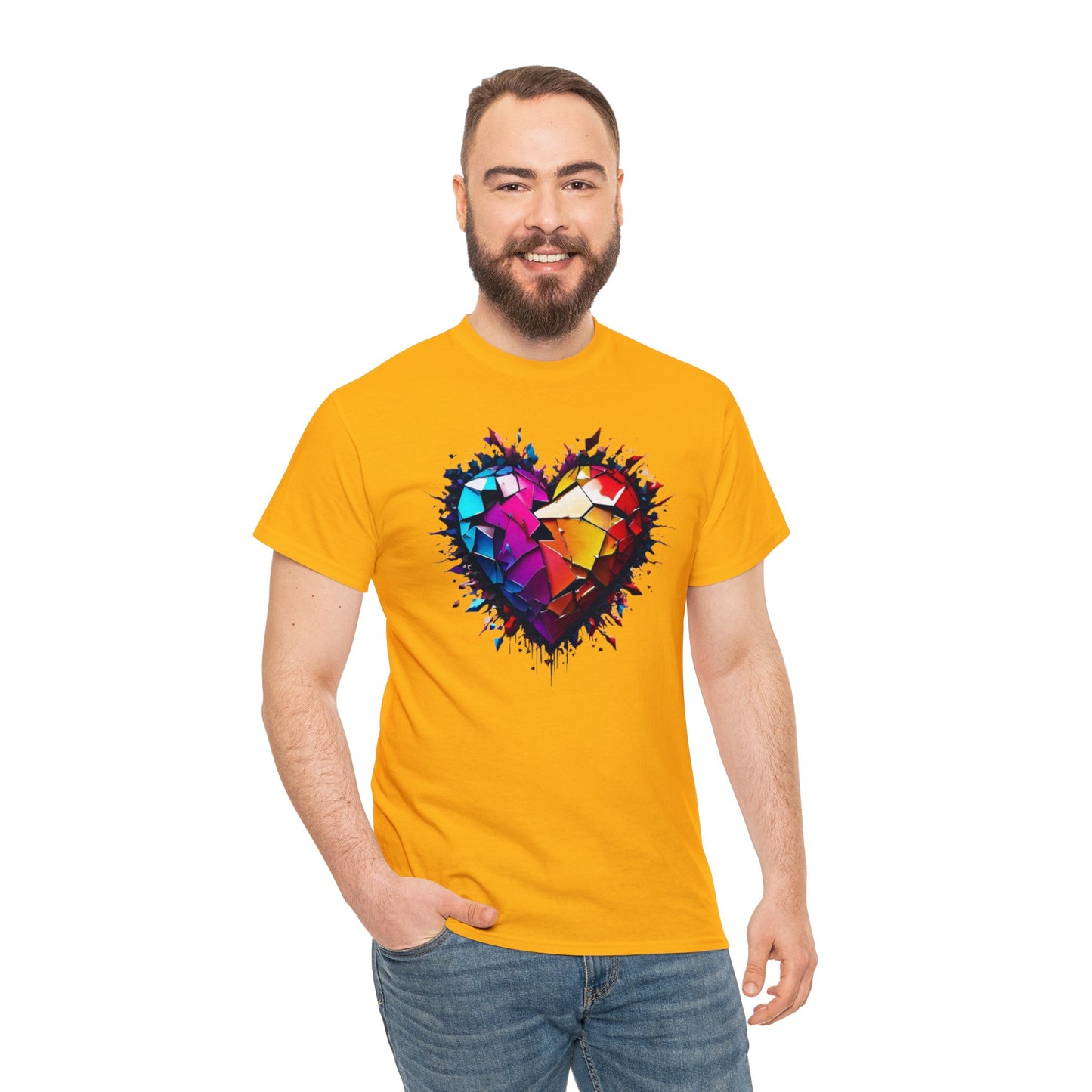 Heart Unisex Heavy Cotton T-Shirt