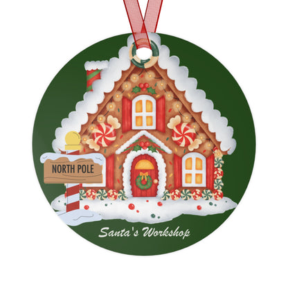 Santa's Workshop Metal Ornaments