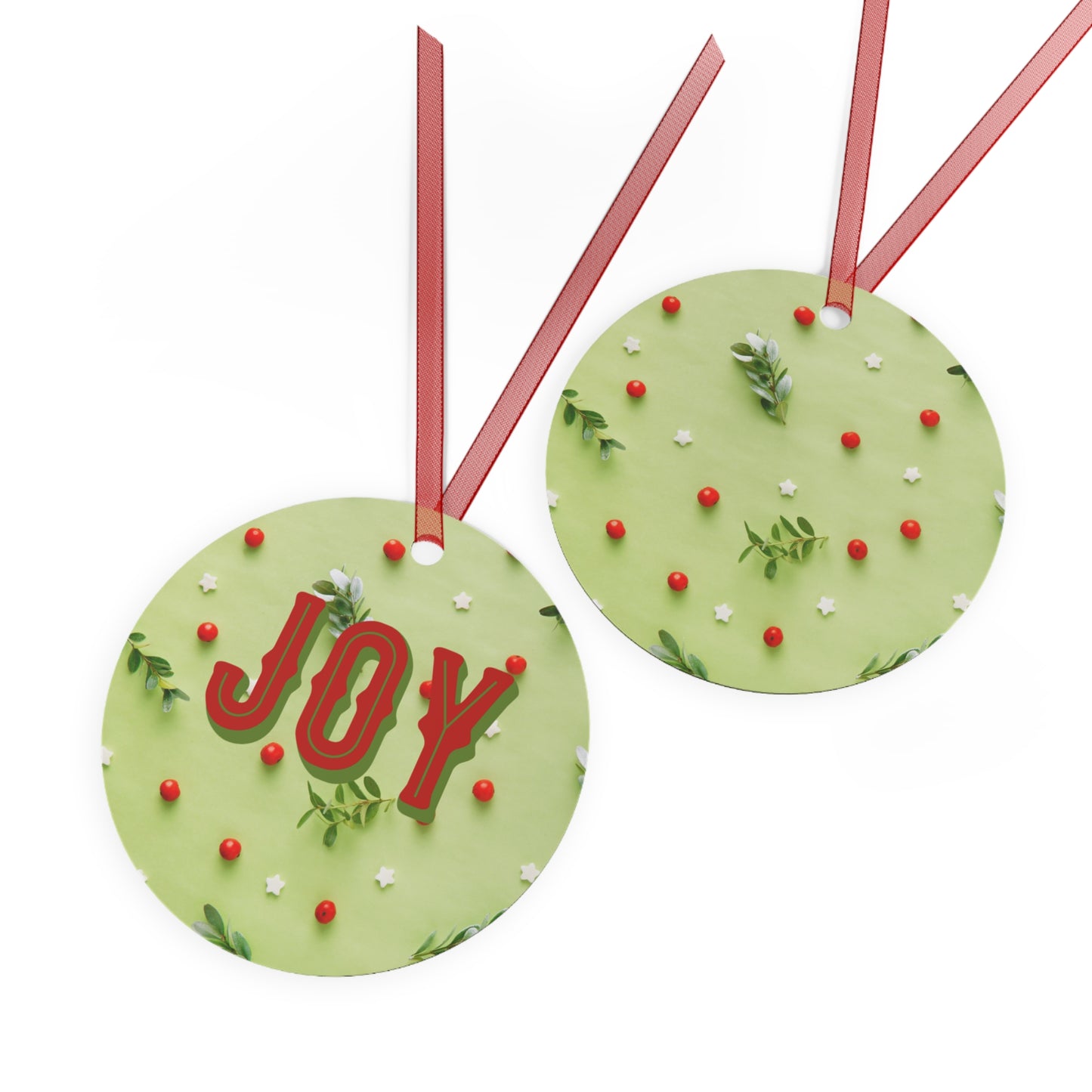 Joy Metal Ornaments