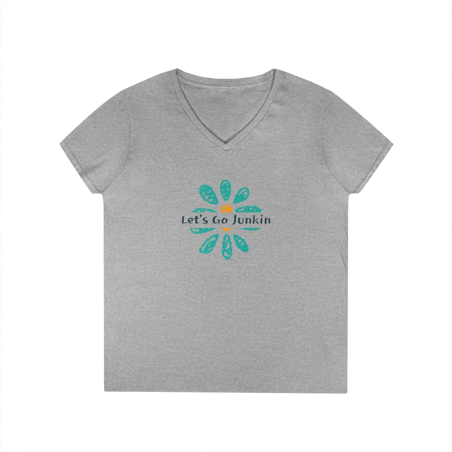 Let's  Go Junkin - Ladies' V-Neck T-Shirt