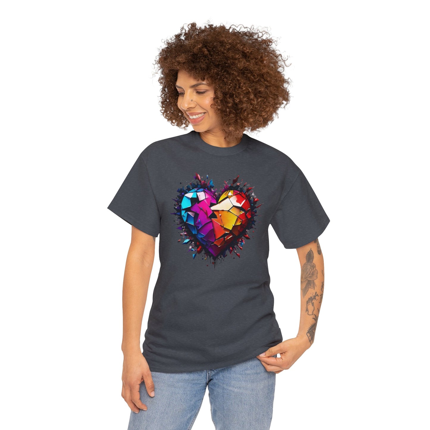 Heart Unisex Heavy Cotton T-Shirt