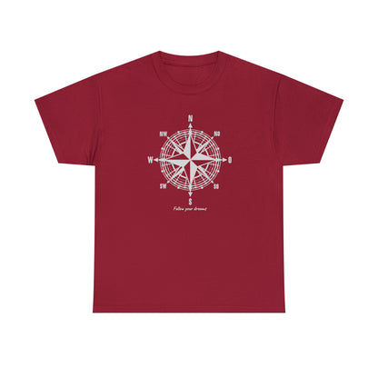 Compass, Follow your dreams - Unisex Heavy Cotton Tee