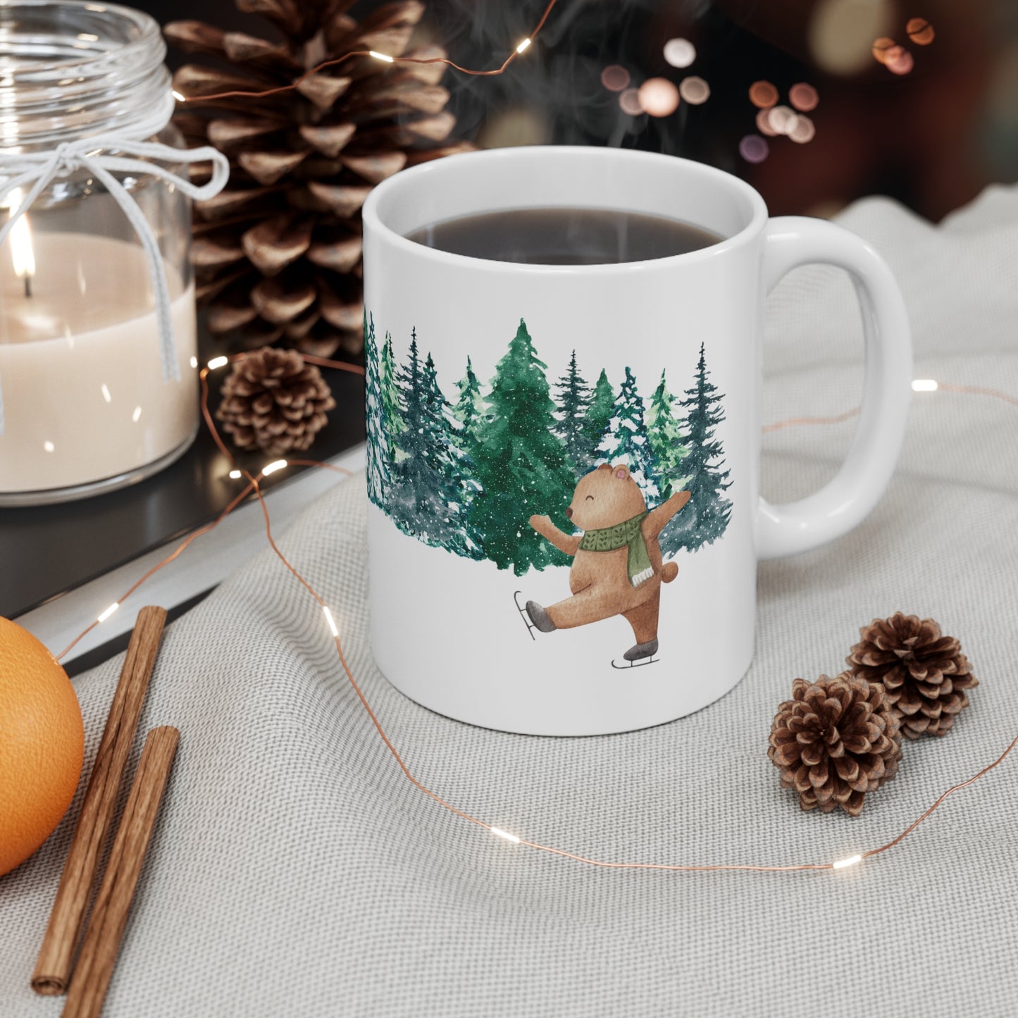 Christmas Bear Ceramic Mug 11oz