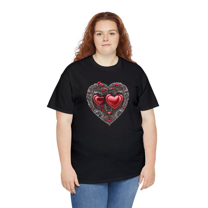 Two Hearts Together Unisex Heavy Cotton T-Shirt