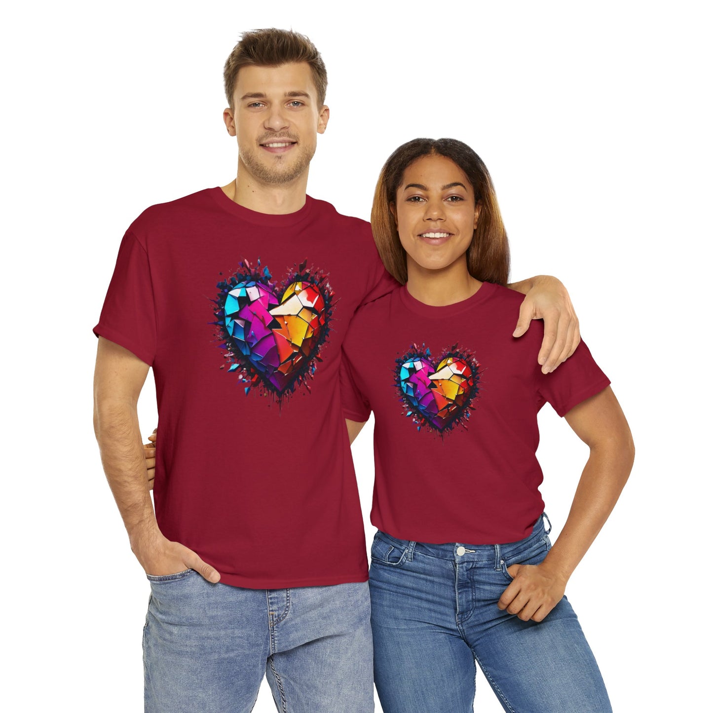 Heart Unisex Heavy Cotton T-Shirt