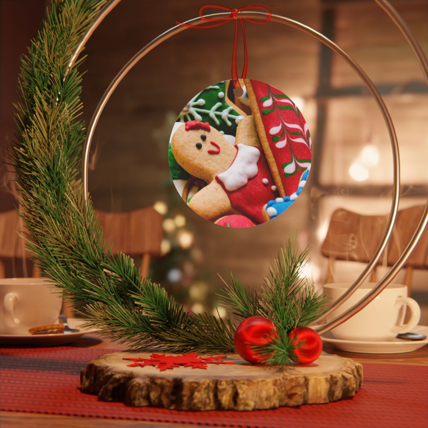 Cookie Christmas Metal Ornaments