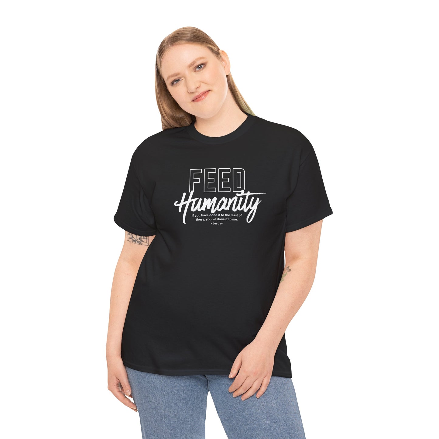 Feed Humanity  Unisex Heavy Cotton Tee