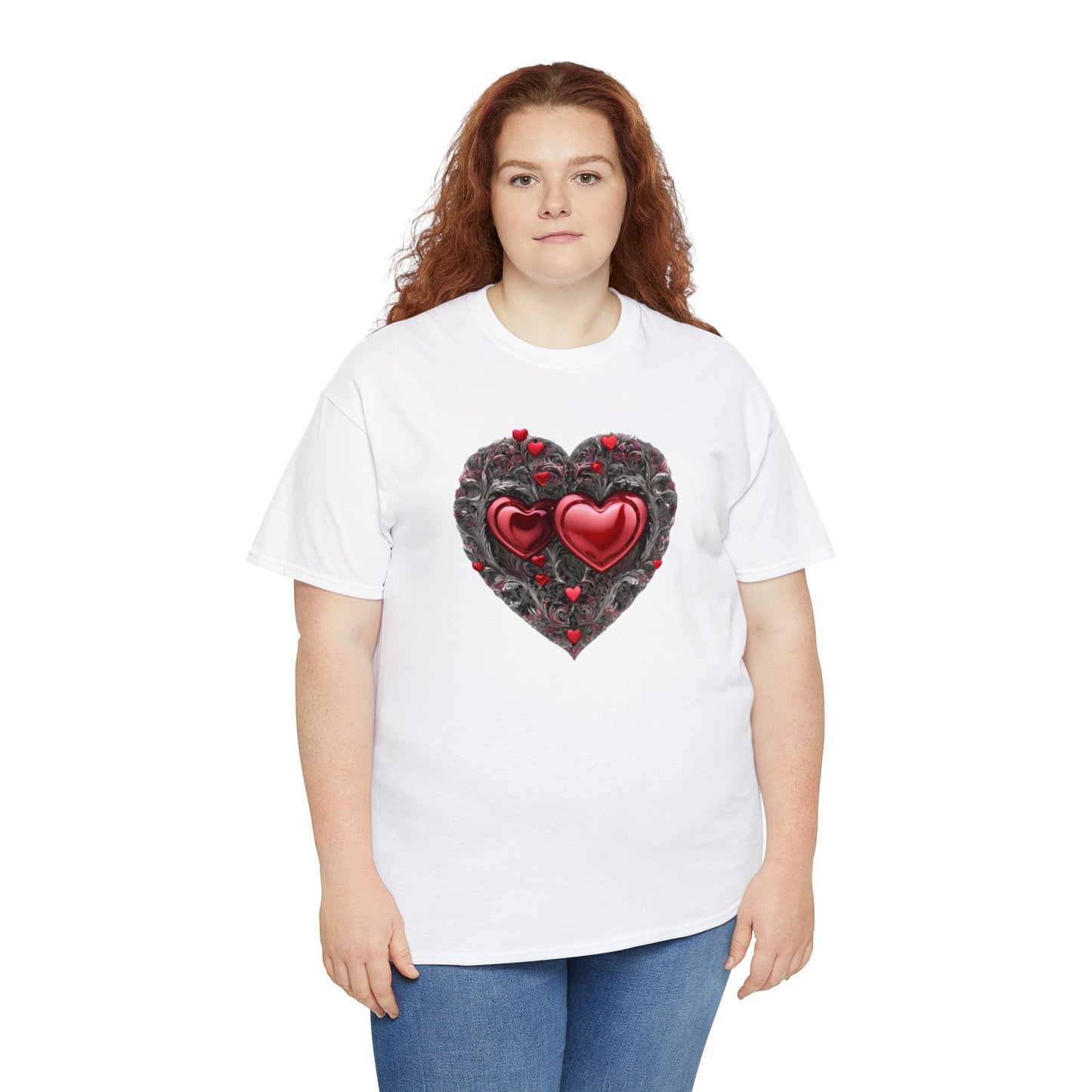 Two Hearts Together Unisex Heavy Cotton T-Shirt