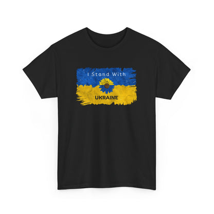 I Stand With Ukraine - Unisex Heavy Cotton Tee