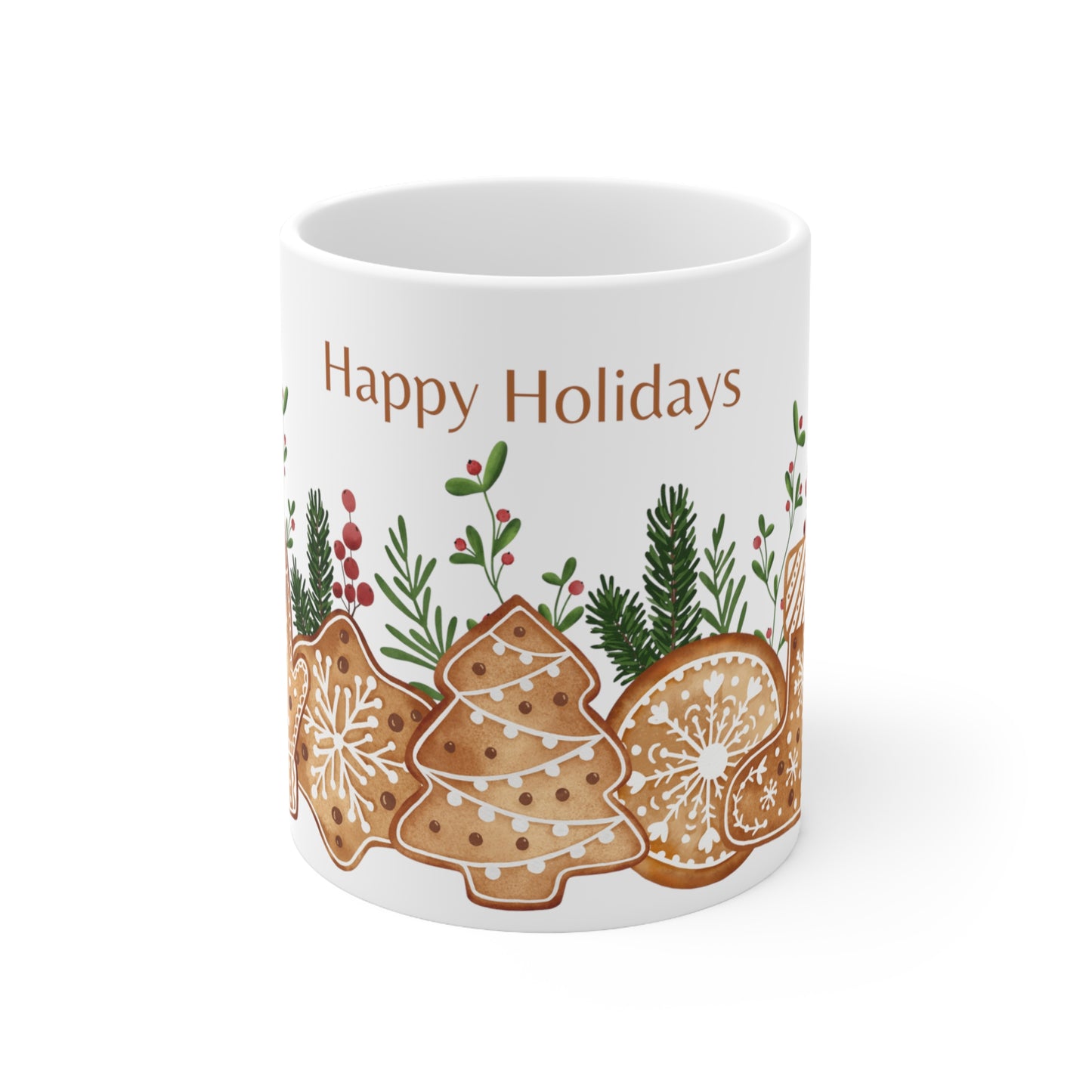 Happy Holidays, Ceramic Mug 11oz