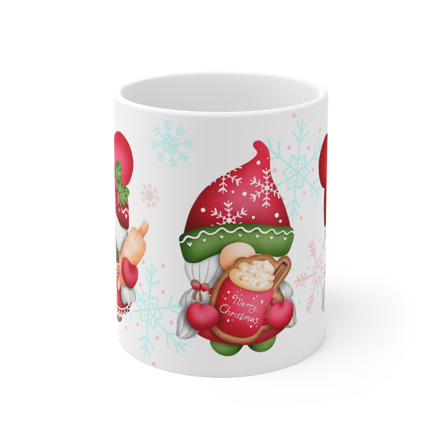 Merry Christmas Gnomes - Ceramic Mug 11oz