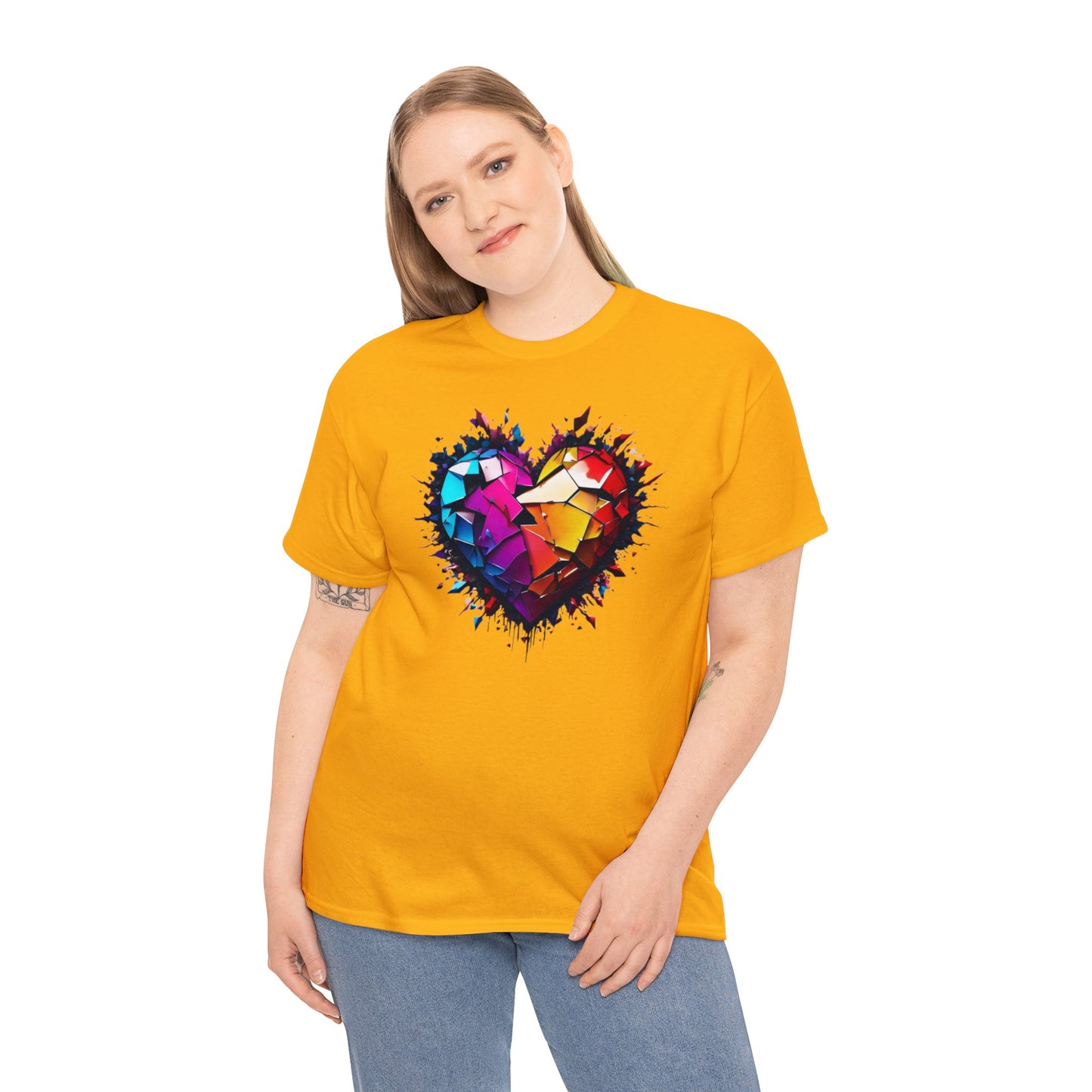 Heart Unisex Heavy Cotton T-Shirt