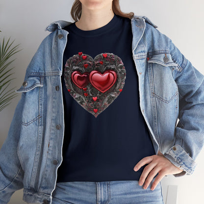 Two Hearts Together Unisex Heavy Cotton T-Shirt